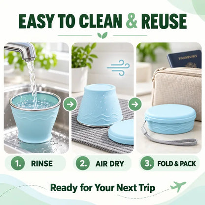 🥤 Collapsible Travel Cup – Compact & Easy to Carry