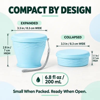 🥤 Collapsible Travel Cup – Compact & Easy to Carry