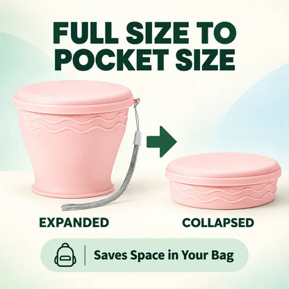 🥤 Collapsible Travel Cup – Compact & Easy to Carry