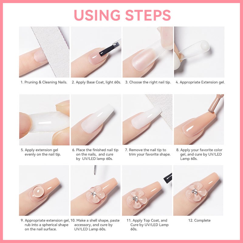 🥳SUMMER HOT SALE💞50K+ SOLD!🔥Nail Extension Builder Gel💅