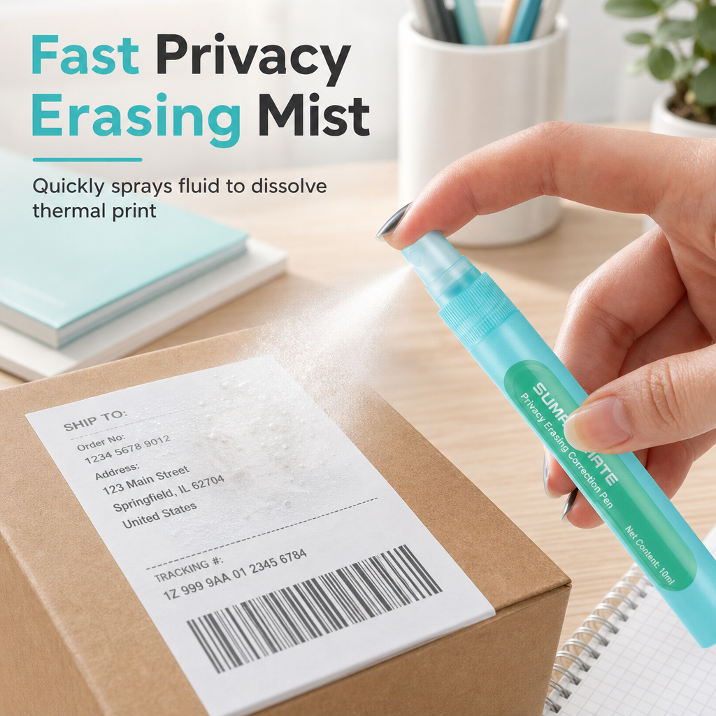 🔒 Privacy Mailer Spray & Package Opener – 2-in-1 Privacy Protection Tool