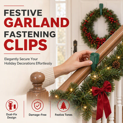 🎄 Christmas Garland Clips – Heavy-Duty Holiday Decoration Hangers