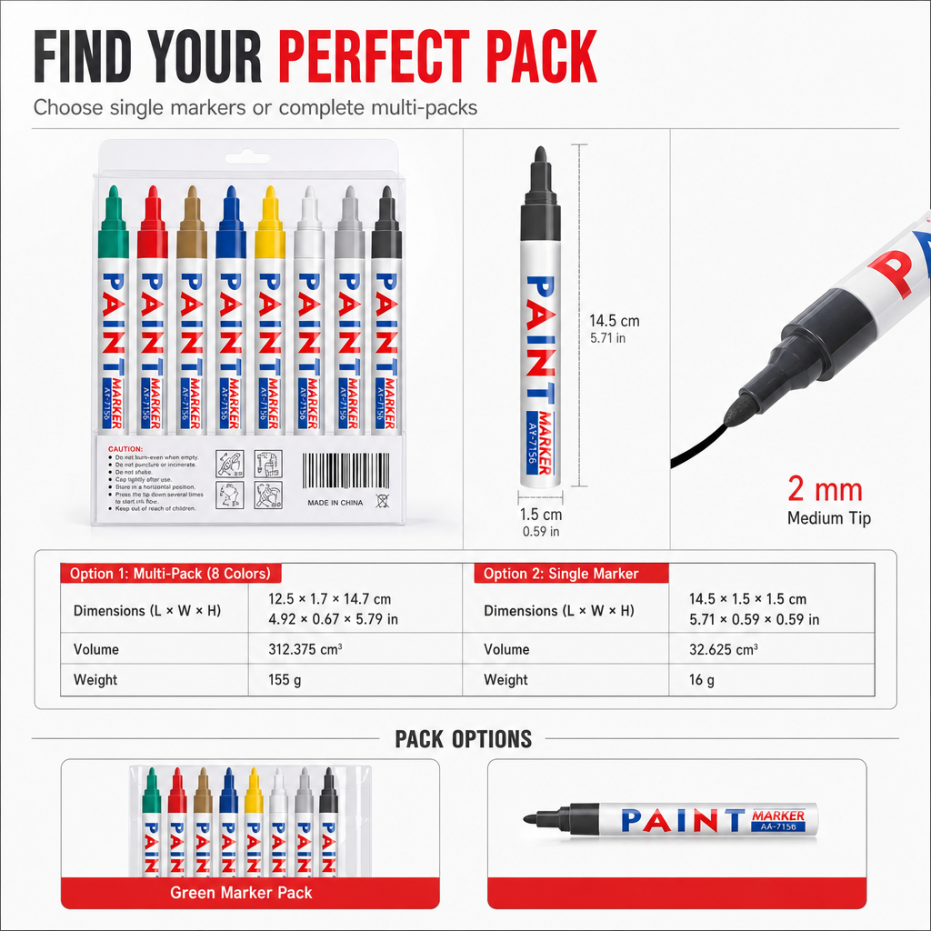 ⏳Limited-time 50% off⏰Fast Dry Waterproof Paint Pen for Tires🎨🖌️