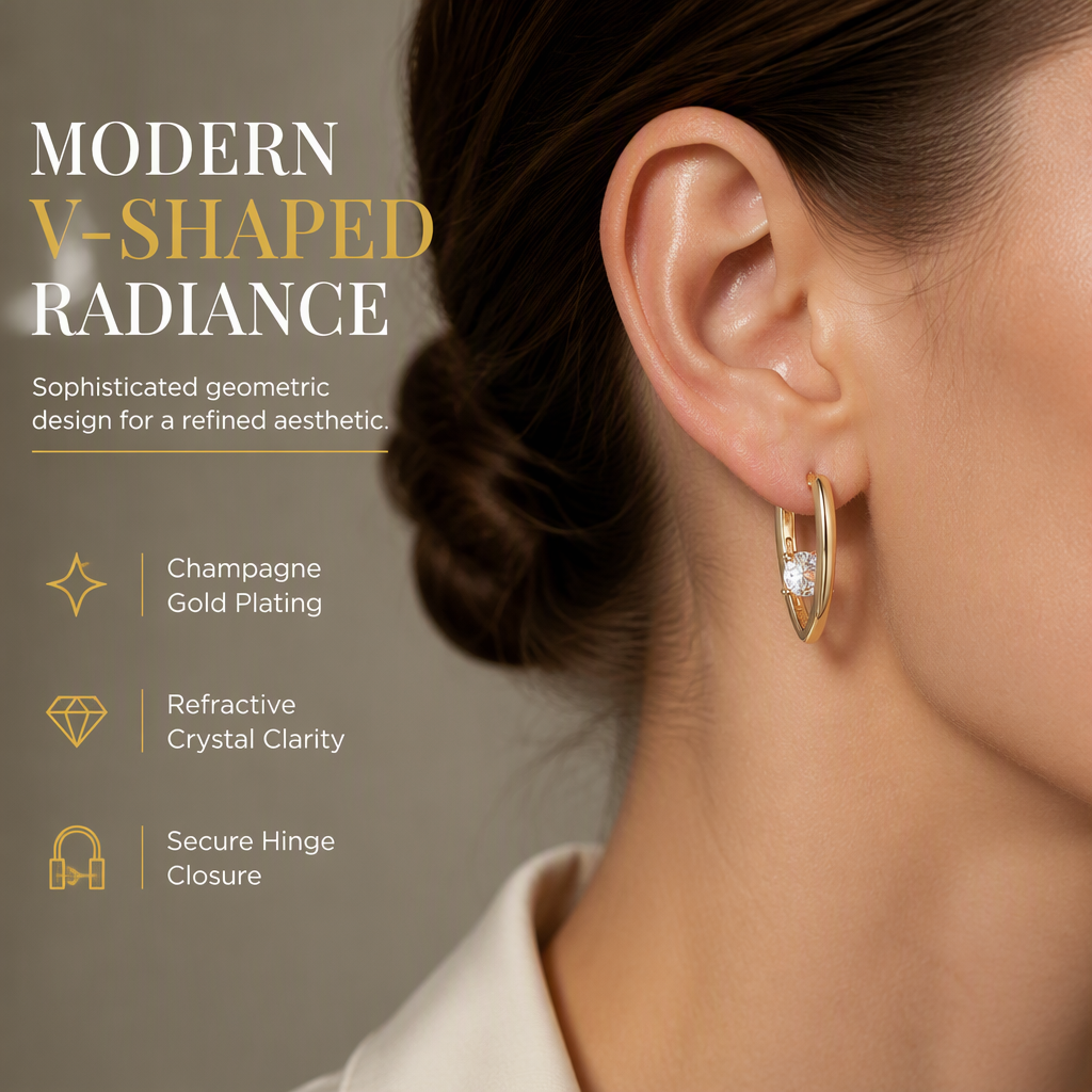 Classic & Elegant V Shaped Earrings for Women