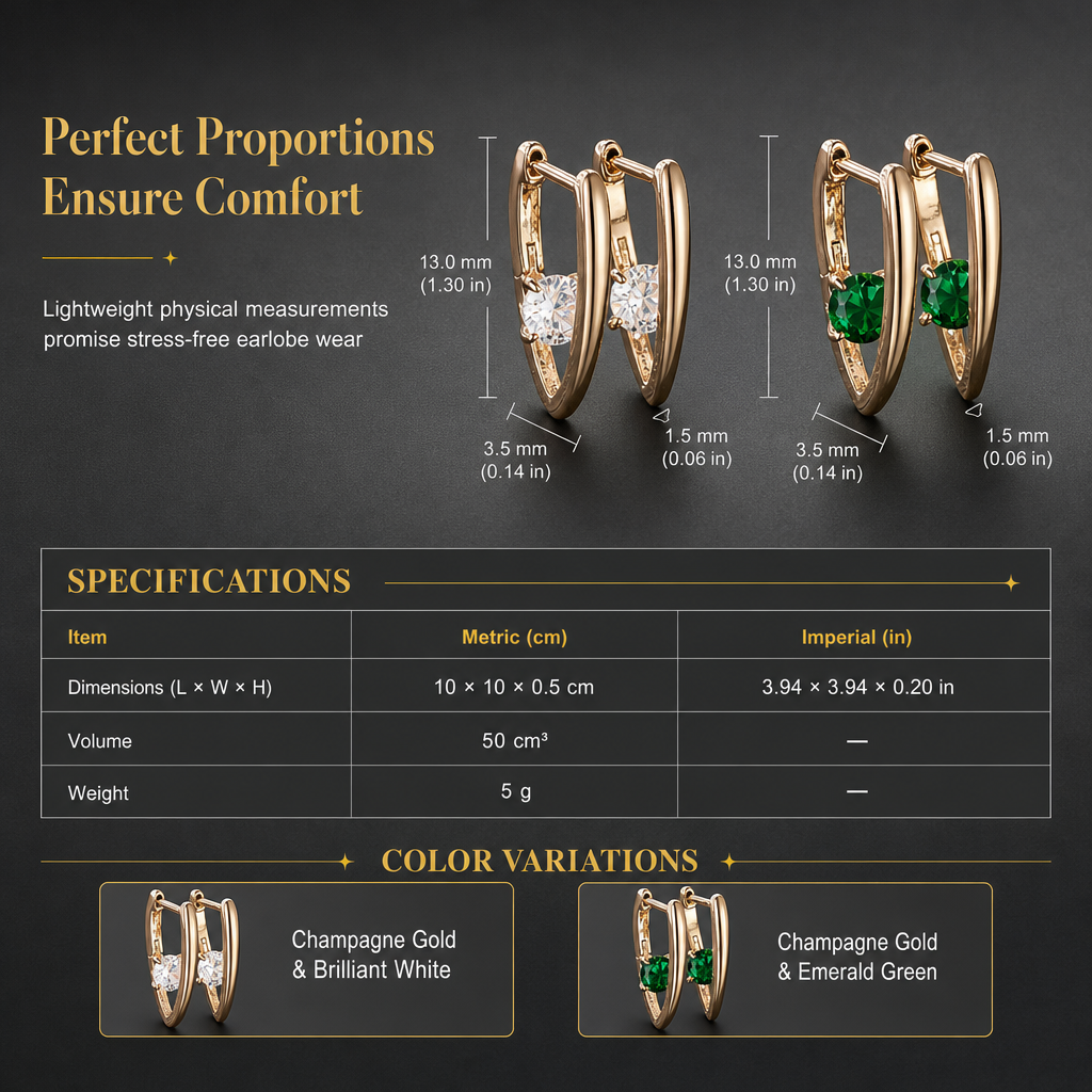 Classic & Elegant V Shaped Earrings for Women