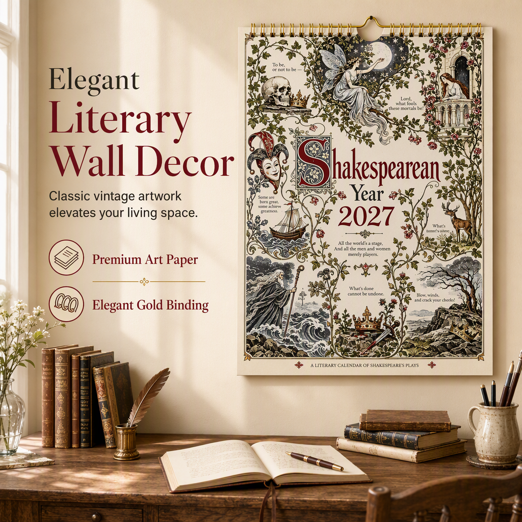 2027 Shakespeare Literary Wall Calendar