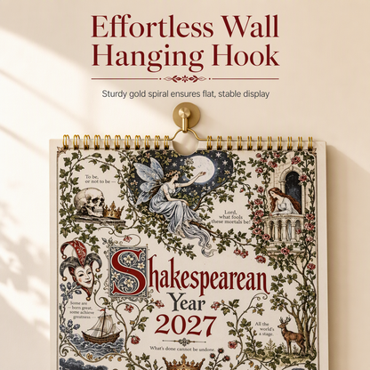 2027 Shakespeare Literary Wall Calendar