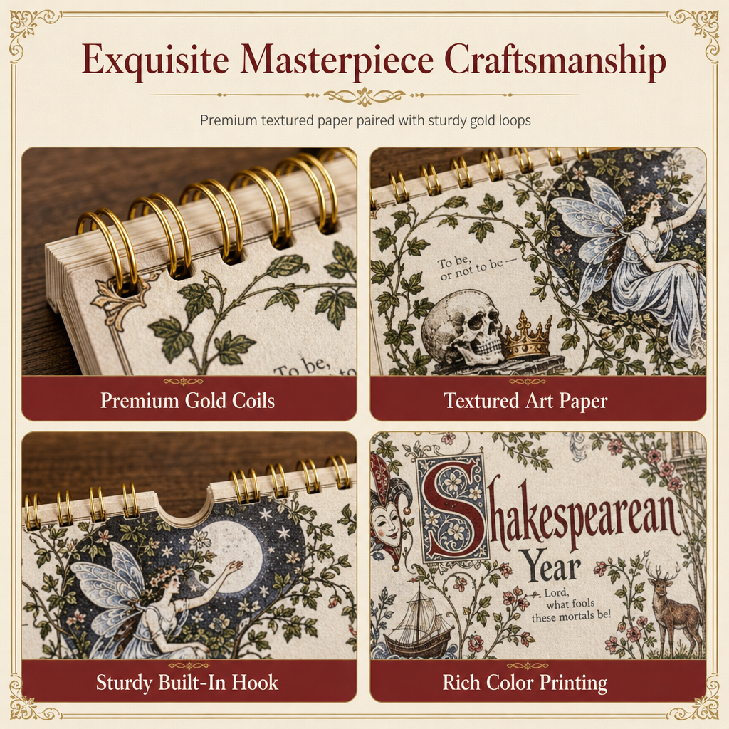 2027 Shakespeare Literary Wall Calendar
