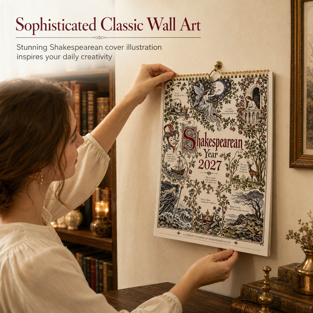 2027 Shakespeare Literary Wall Calendar