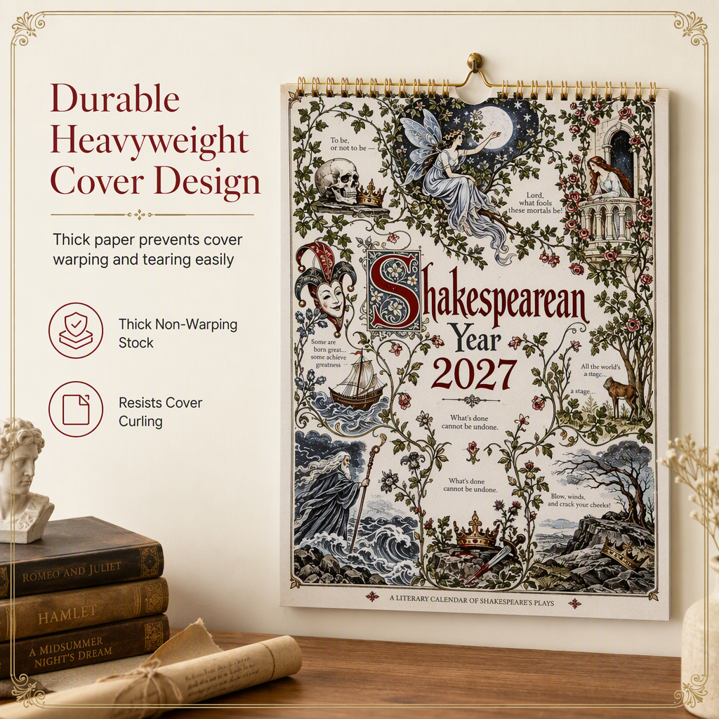 2027 Shakespeare Literary Wall Calendar