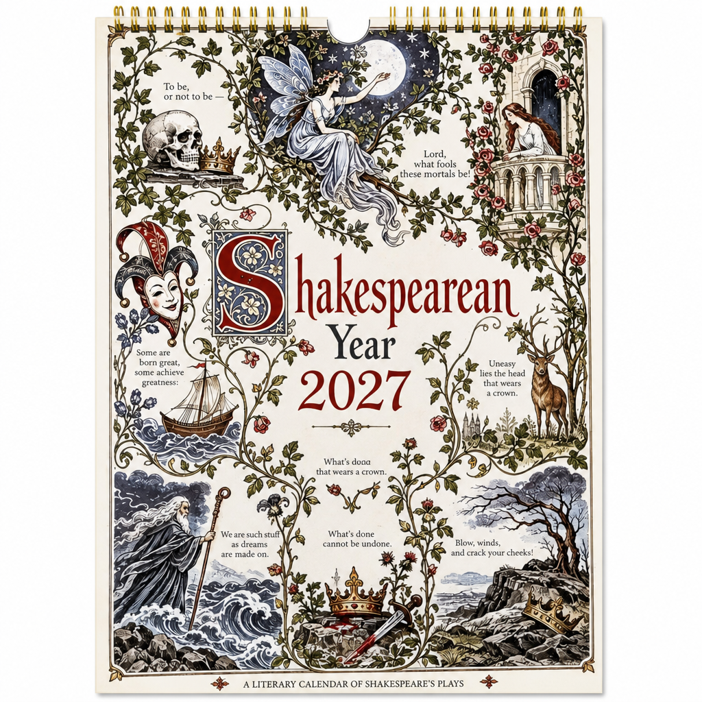 2027 Shakespeare Literary Wall Calendar