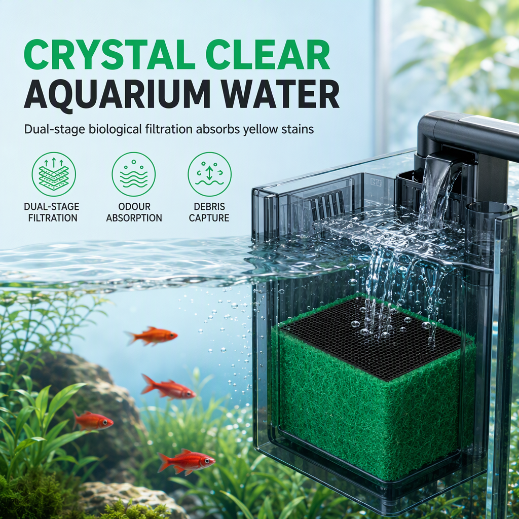 🎁2026 New Arrivals 50% OFF💥Activated Carbon Filter Cube – honeycomb filtration clears cloudy water, removes odors. Anti-crumble block for crystal-clear aquarium! 🛡️✅
