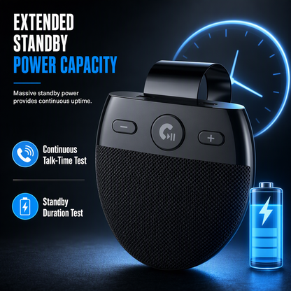 🚗 LIMITED-TIME 50% OFF! ✨ SP11 Car Sun Visor Bluetooth Speakerphone – Vibration Auto Power On, Hands-Free Calls 📞