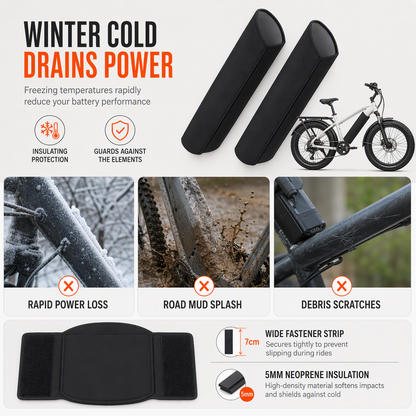 🚲 E-Bike Battery Cover – 5mm Thermal Neoprene Insulation Sleeve