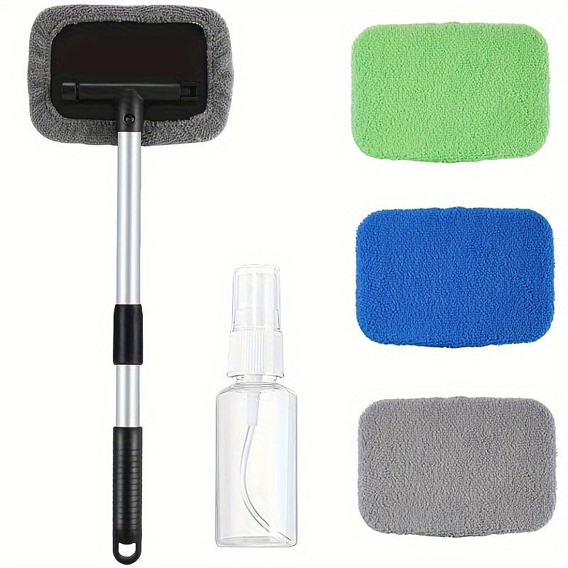 🥳2026 HOT SALE🥳💞50K+ SOLD! 🧲🌀 50% OFF! Dual Magnetic Car Window Cleaner – cleans both sides in one pass, extendable handle & reusable microfiber cloths. Streak-free glass, inside & out! 🚗✨
