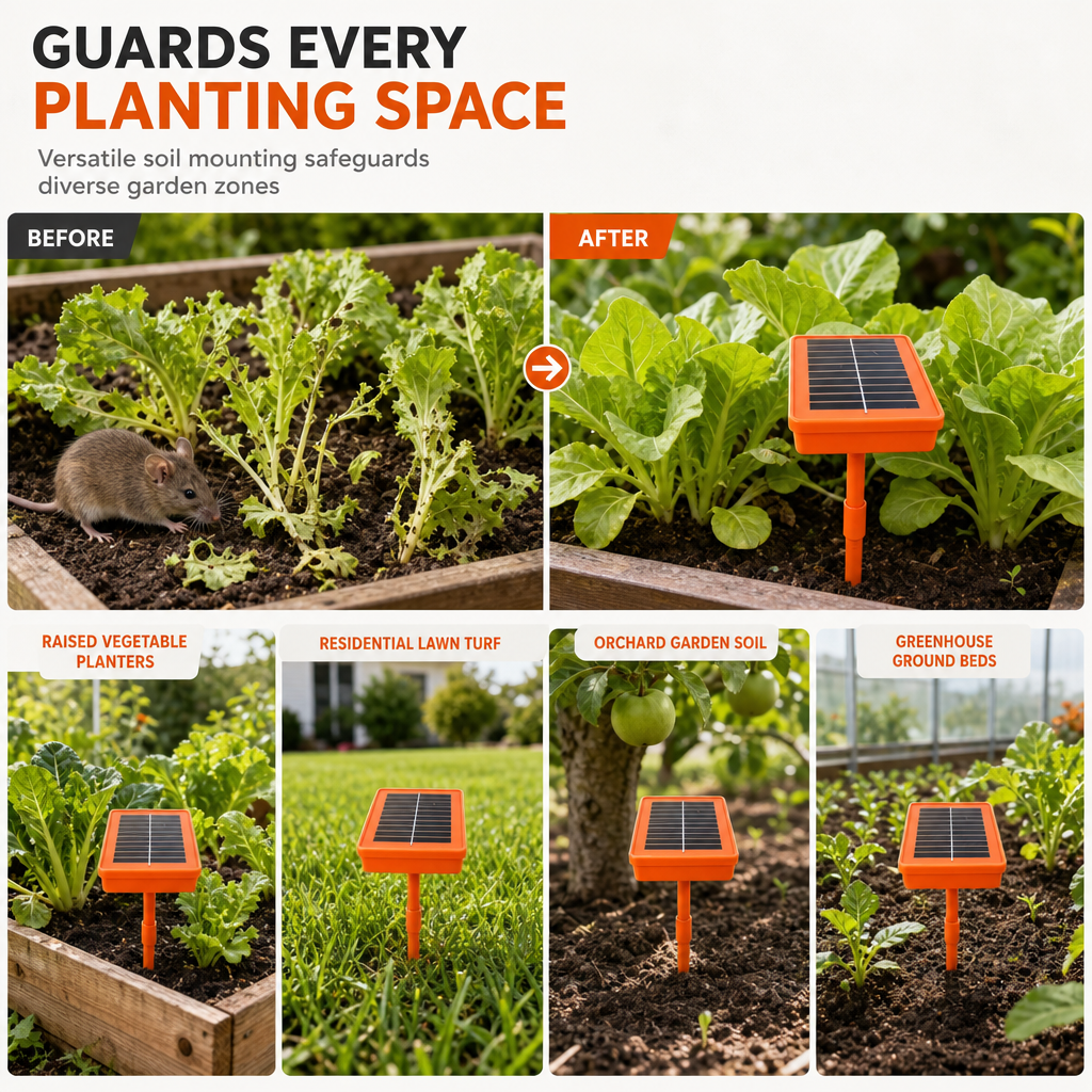 🌱 LIMITED-TIME 50% OFF! ⚡ Solar Garden Rodent Deterrent – Eco-friendly, Weatherproof, Hands-free 🌿