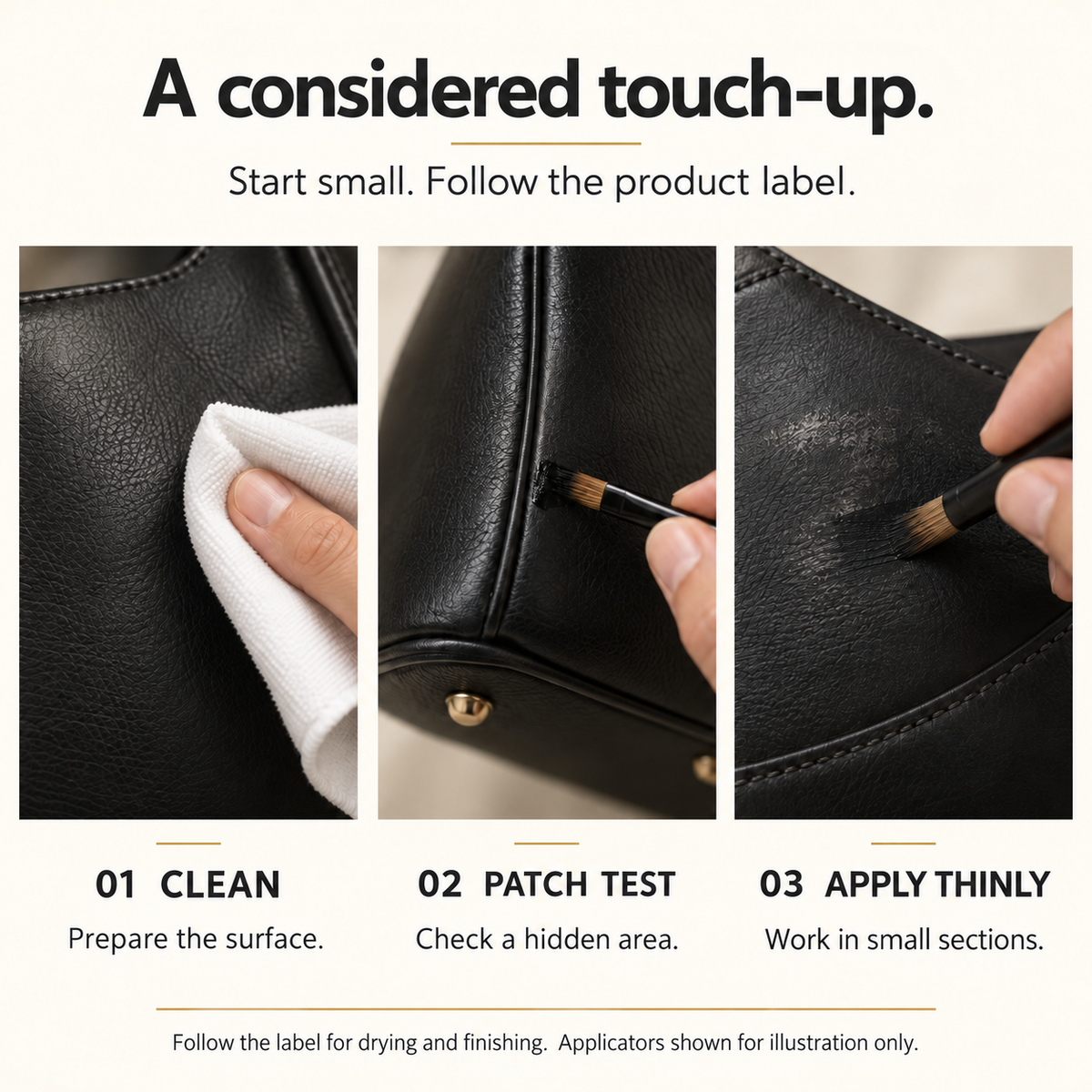 🎄✨ Christmas: 50% Off for a Limited Time | 🖤 Black Leather Color Restorer – renews faded color and hides scratches – for compatible smooth leather