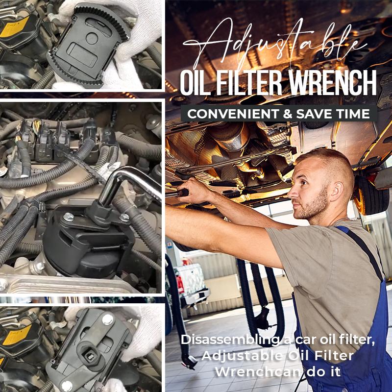 🎃Halloween Deal 50% OFF!🔧Adjustable 2-Jaw Oil Filter Wrench – Spring-Loaded Grip for Stubborn Filters