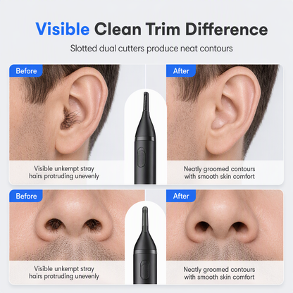 Portable Electric Nose and Ear Hair Trimmer