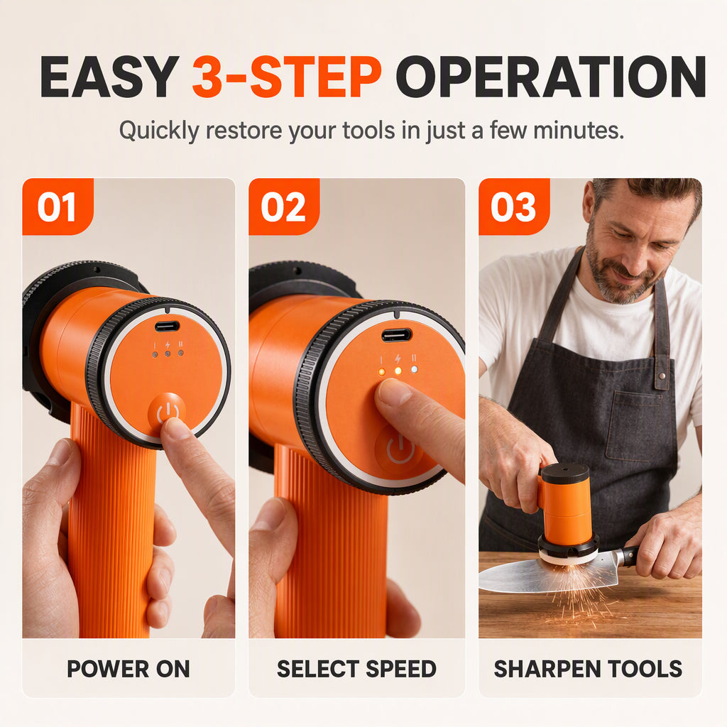 Handheld Multi-Function Electric Knife Sharpener