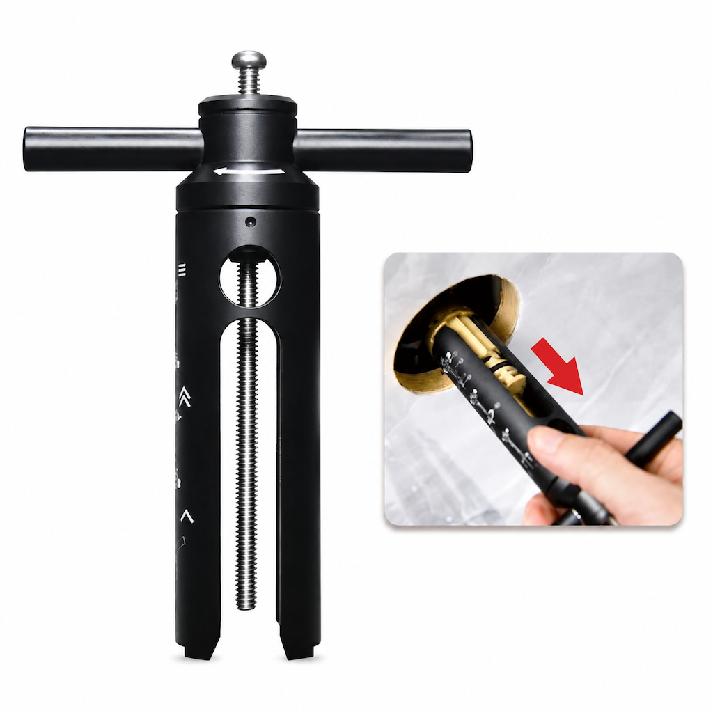 🔧 Faucet Cartridge Puller Tool – Threaded Extractor for Stuck Faucet Cartridges