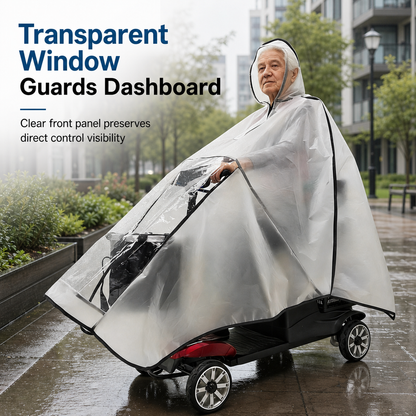 🌧️ Mobility Scooter Rain Cover – Full-Coverage Waterproof PVC Canopy