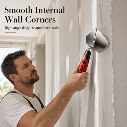 🛠️ Drywall Inside Corner Tool – Stainless Steel Plaster Smoothing Finisher