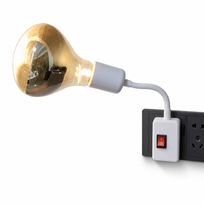 Plug in Wall Mounted Bathroom Heat Lamp Socket with Switch High Temperature Resistant Universal Adjustable Lamp Holder