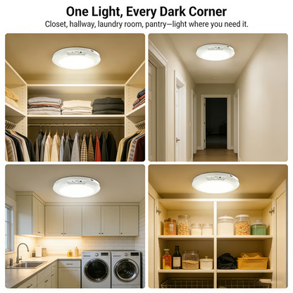 🔥Up to 50% OFF Today💡3-Mode Motion Sensor Ceiling Light – Rechargeable, Magnetic, Wireless