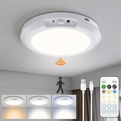 🔥Up to 50% OFF Today💡3-Mode Motion Sensor Ceiling Light – Rechargeable, Magnetic, Wireless
