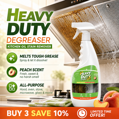 🏆 Heavy-Duty Kitchen Degreaser Spray – Fast Grease Remover 🍑