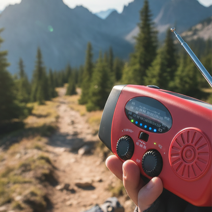 🎉 50% OFF NOW! 📻 Portable Solar & Hand Crank Emergency Radio – LED Light & NOAA ✨